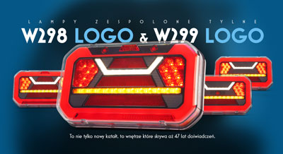 Lampy zespolone tylne W298 LOGO & W299 LOGO. To nie tylko nowy kształt, to wnętrze które skrywa aż 47 lat doświadczeń.