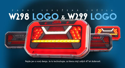 Zadní sdružená světla W298 LOGO a W299 LOGO. Nejde jen o nový design. Je to technologie, za kterou stojí celých 47 let zkušeností.