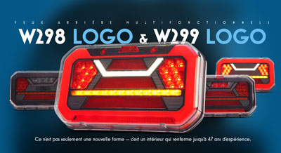 Feux arrière multifonctionnels W298 LOGO & W299 LOGO. Ce n’est pas seulement une nouvelle forme — c’est un intérieur qui renferme jusqu’à 47 ans d’expérience.